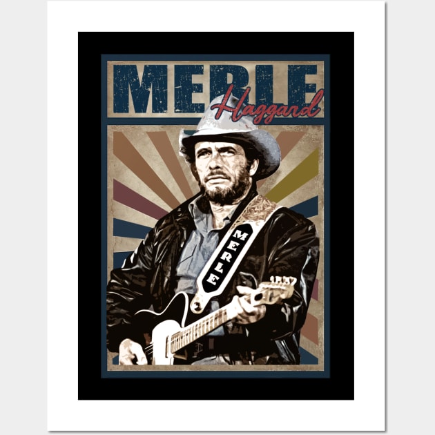 Merle Haggard /// Retro Style Country Music Wall Art by iceeagleclassic